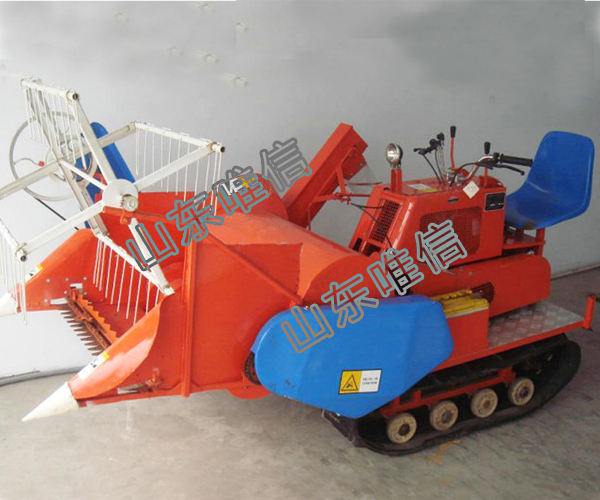 Crawler Type Mini Rice Wheat Combine Harvester