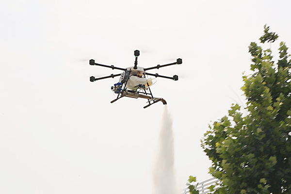 Shandong Weixin Independently Developed Smoke-Type Plant Protection UAV Successful Test Flight