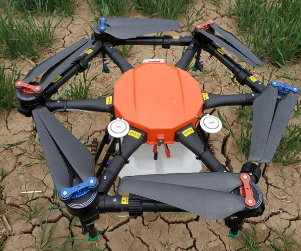 Agriculture UAV Drone Flying In The Field