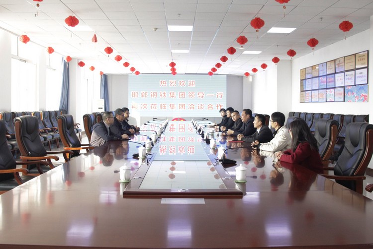 Warmly Welcome The Leaders Of Handan Iron And Steel Group To Visit Shandong Weixin Again To Discuss Cooperation