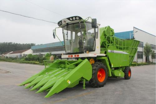 Farm Corn Combine Harvester Has The Potential To Start A Prairie Fire