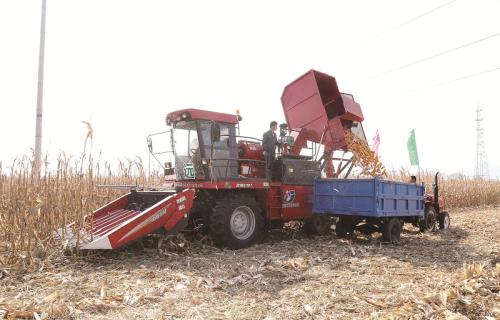 Repair And Maintenance Of Various Parts Of The Farm Corn Combine Harvester